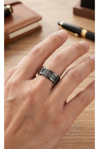 Men's Silver Color Steel Ring