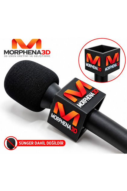 Rode Wireless GO II Uyumlu Mikrofon Tutucu – El Mikrofonuna Çevirici Aparat – Logo Alanlı Mikrofon Tutucu