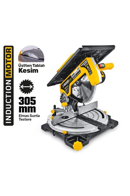 SGS5590 GÖNYE KESME TESTERE MAKİNASI ÜSTTEN TABLALI 1200 WATT 305 MM