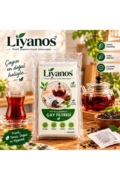 Çay Filtresi 200’lü 9x22 cm – Doğal Malzeme Çay Demleme Poşeti – Yerli Üretim
