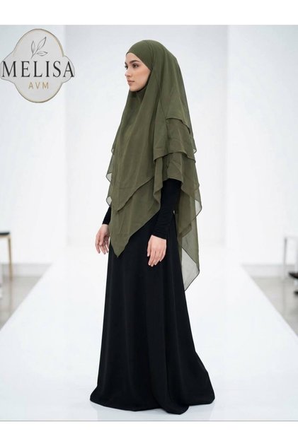 Three Layers of Chiffon Hijab