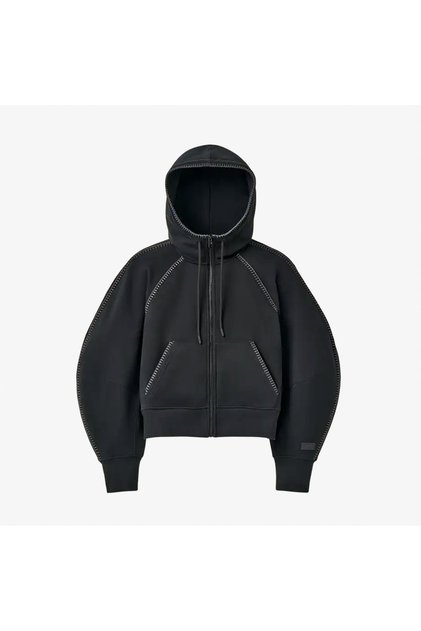 Classic Full-Zip Women's Black Sweatshirt
