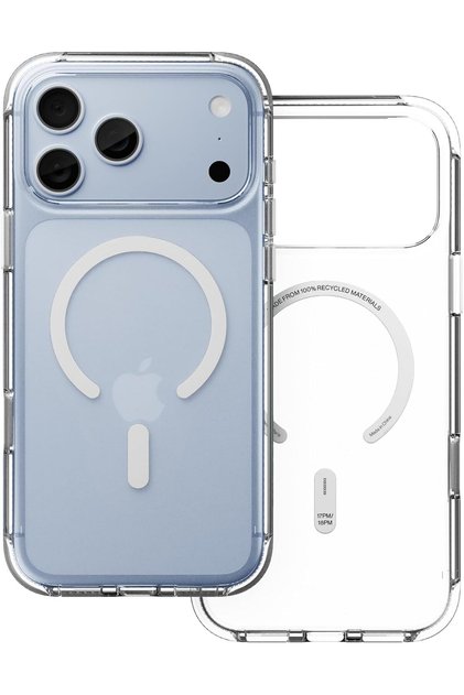 iPhone 18 Pro Max MagSafe Case (RE) CLEAR, 12-Ft Drop Protection Premium Transparent TPU Cover Case, Slim w/Anti-Yellowing Coat, Raised Camera Bezel, Wireless Charging Compatible, Clear