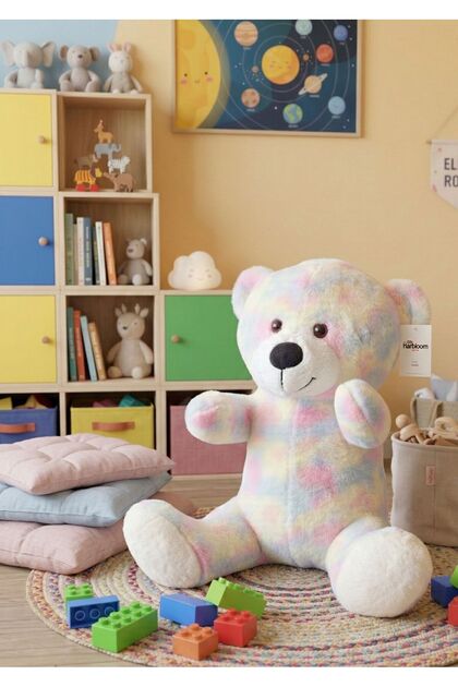 Peluş Oyuncak Ayı Gökkuşağı 50 cm