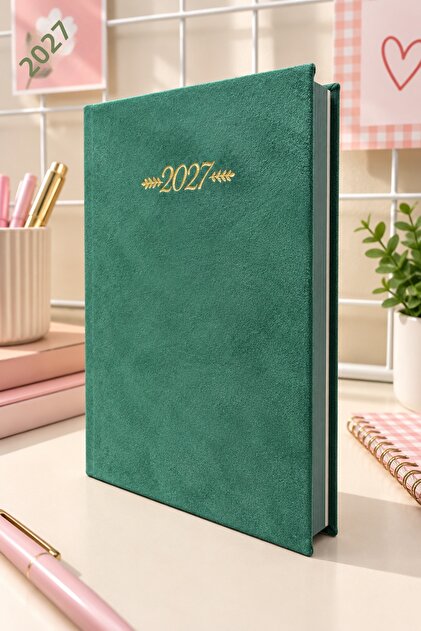 2027 Suede Cover Daily Planner – 14X20 cm | 168 Sheets | 5 Colors
