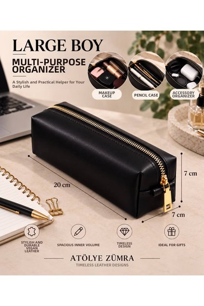 Large Boy Organizer Bag – Multi-Purpose Pen Holder, Makeup and Accessory Bag