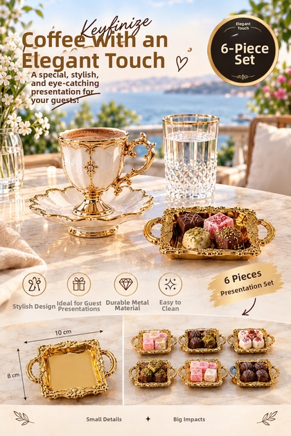 6-Piece Coffee Side Serving Set Small
