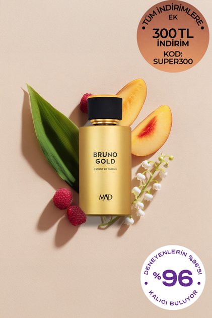 Mad Bruno Gold 100 ml Unisex Parfüm | Meyvemsi . Amber . Etkileyici