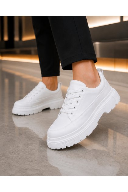 Kb-702 Kuback White Leather Casual Men's Shoes