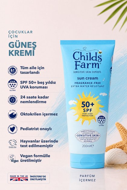 Children's Sunscreen Spf 50+ 200 ml – Fragrance-Free