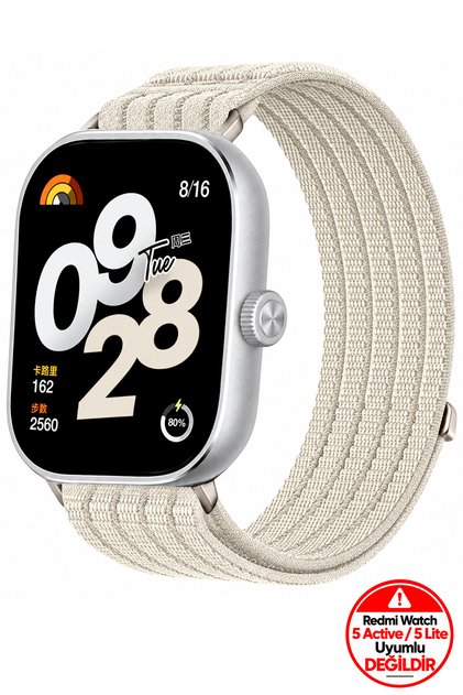 Xiaomi Redmi Watch 6 Active / Lite & Redmi Watch 4/5/6 & Smart Band 10 Pro / 9 Pro / 8 Pro Uyumlu Cırtlı Hasır Örgü Kumaş Kordon Kayış