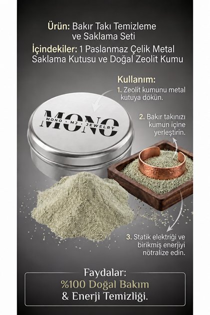 Özel Metal Saklama Kutusu Ve Arındırıcı Temizleyici Zeolit Kumu Bakım Seti