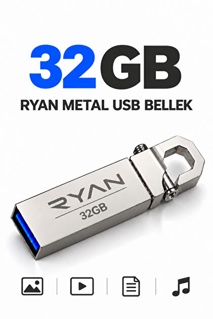 32 Gb USB Flash Memory USB 2.0 Metal Keychain Data Traveler with Keychain