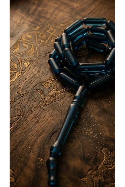 Musbah with a sea pine bead - pine - 37 - 16*6 mm - sea