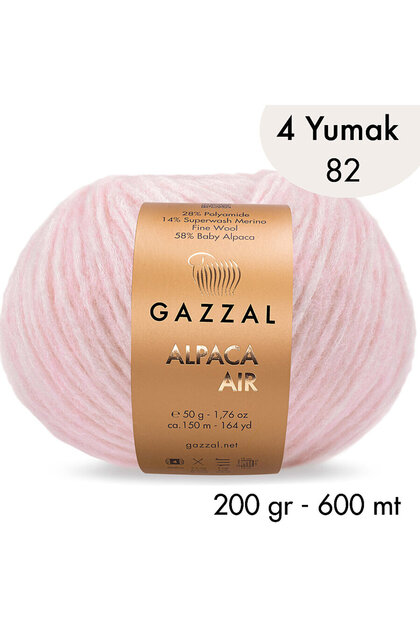Alpaca Air 82- 4 Yumak 200 gr