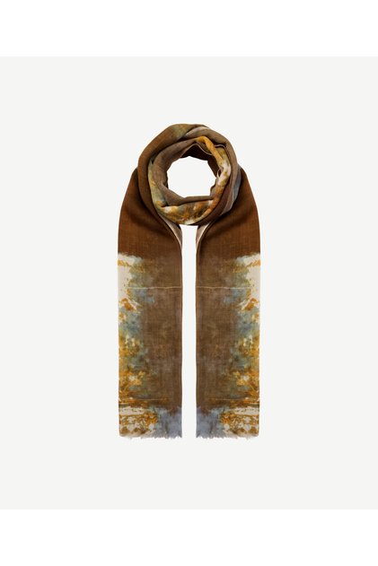 Abstract Patterned Wool Shawl