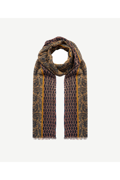 Paisley Patterned Wool Shawl