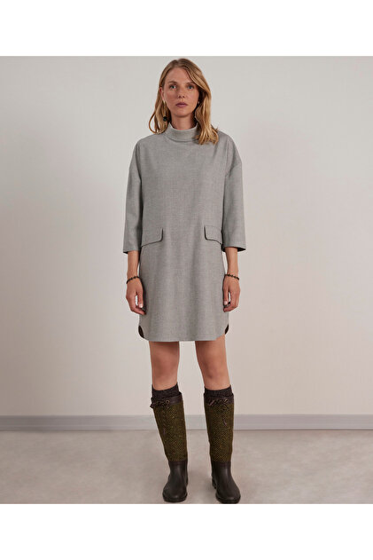 Stand Collar Dress