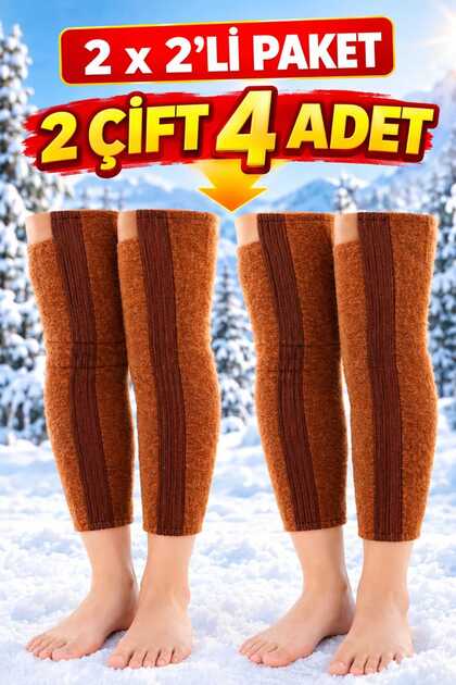 Long Knee Pads for Winter, Women and Men, One Package (2) Pairs of Knee Protectors