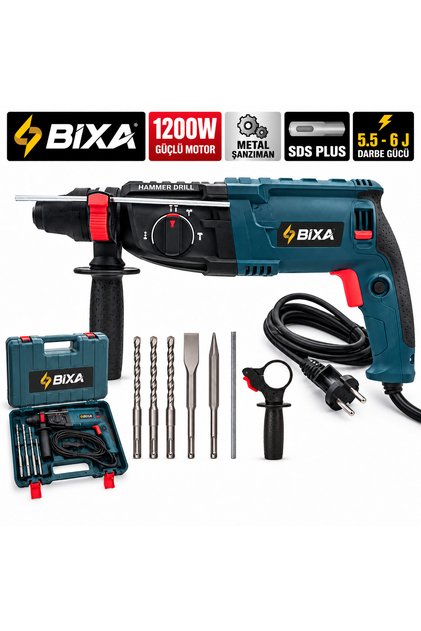 1200W Metal Şanzıman Kırıcı Delici Matkap SDS Plus Darbeli Hilti