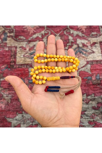 Incense Sandalwood Prayer Beads, Number of Beads 65, Bead Size 7mm, Fabric Cloth (Has a Persistent Fragrance Similar to That of)