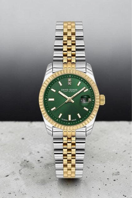 Retro Mini Case Women's Wristwatch with Calendar