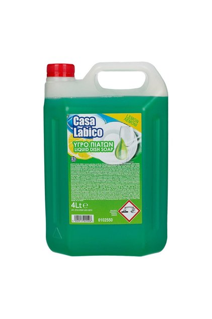 Detergent Lichid Vase cu Aroma de Lamaie Casa Labico - 4L - Value Pack, Organizare-Curatare