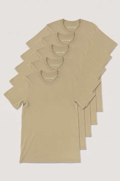 Men's Toprak 100% Cotton 5-Piece T-Shirt Pack Regular Fit