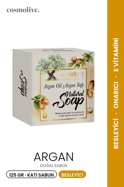 Natural Soap | Argan | Facial Hair Skin Care | Scented | 125g