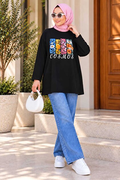 Azram Women's Modern Casual Printed Tunic