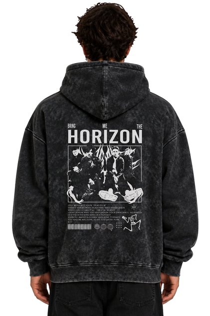 Bring Me the Horizon Rock Metal Music Band Printed Unisex Oversize Washable Hoodie Sweatshirt