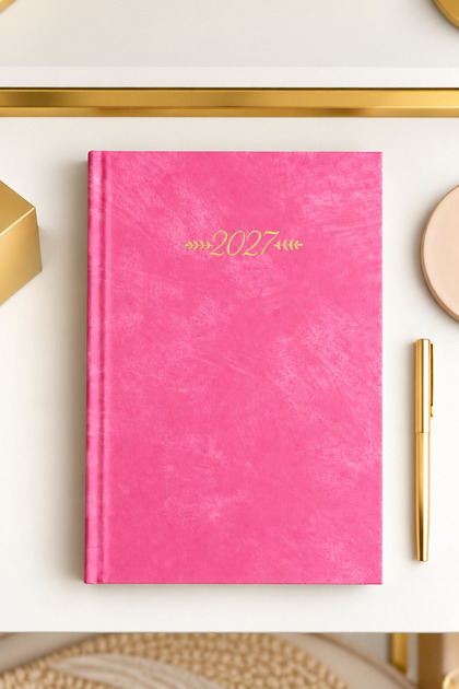 2027 Daily Planner 14X20 cm – Folgare Textured Hard Cover, 168 Sheets