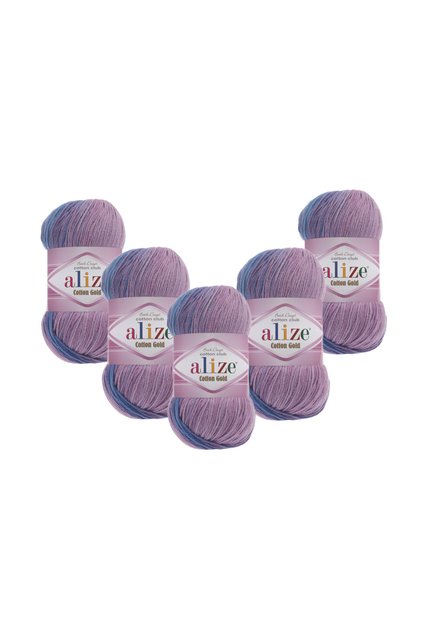 Cotton Gold Batik (4531) 5 Pieces 500 Gr 1650 Mt 55% Cotton 45% Acrylic Hand Knitting Yarn