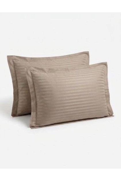 Set 2 fete de perna damasc bumbac 50x70 cm - CAPUCINO