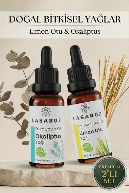 Limon Otu Yağı 20 ml + Okaliptus Yağı 20 ml
