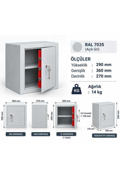 Sitco PS290 Anahtarlı Kasa
