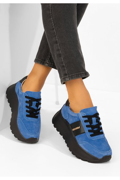 Sneakers cu platformă Densia V2 albastri