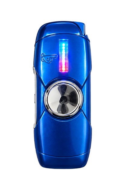 Tek Torch Pürmüz Mavi I Love You Design Metal Puro Çakmağı & Stres Çarkı