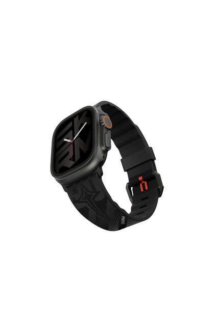 Watch 12 46mm Uyumlu Phantom Serisi Silikon Kordon Siyah