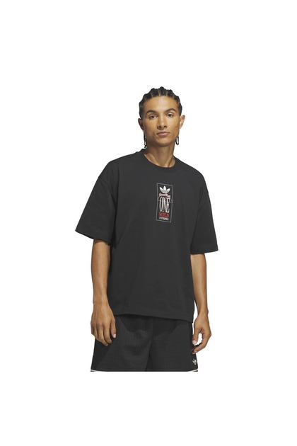 KG8153-E Wt Gfx Tee Erkek T-Shirt Siyah