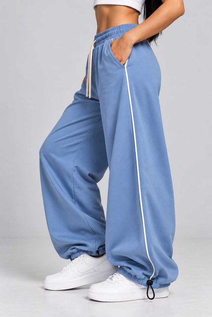 Y2K Baggy Stripe Detailed Trousers Tracksuit