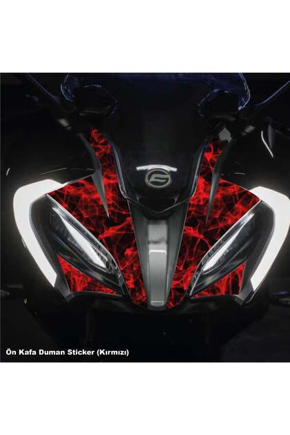 CFMOTO 250SR ÖN KAFA DUMAN PARÇALI KAPLAMA STICKER ETİKET MODELİ