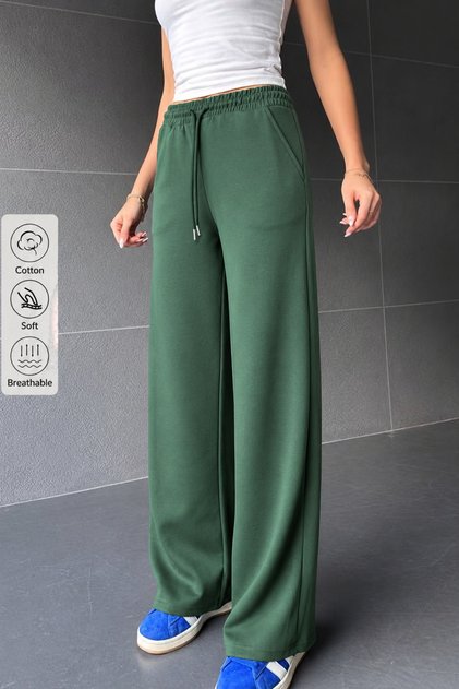 Women's Winter Wide-Leg Çağla Sweatpants