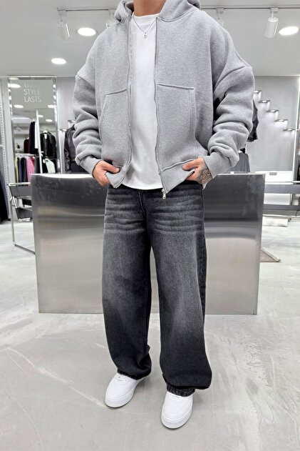 Füme Soft Degrade Premium Süper Baggy Pantolon
