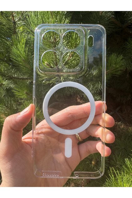 Mi 15 Pro Compatible Case Slim Hard Non-Yellowing Magsafe Camera Protected Protective Durable Transparent Back Cover
