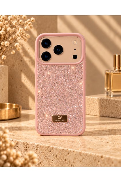iPhone 18 Pro (6.3 Inch) Compatible Shiny Diamond Stone Diamond Sparkling Swr Cover Case