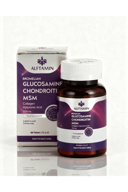 Glukozamin 60 Tablet Glucosamıne Chondroıtın MSM Kollajen Hyluronik Asit