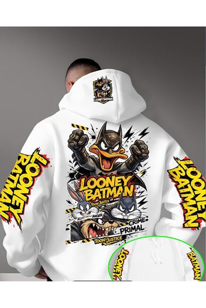 SWEATSHIRT CU MÂNECĂ LUNGĂ CU IMPRIMEU ÎN TREI TIPURI DE MODEL