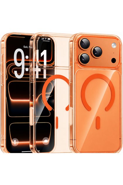 (Mika Magsafe) iPhone 17 Pro/18 Pro Magsafe Case Hard Mica (Non-Yellowing) Thin Slim Fit Cover Semi-Transparent
