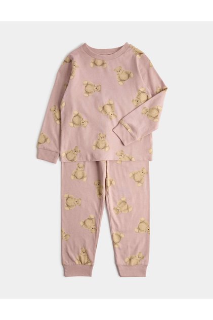 Spencer Bear™ Saf Pamuklu Pijama Takımı
